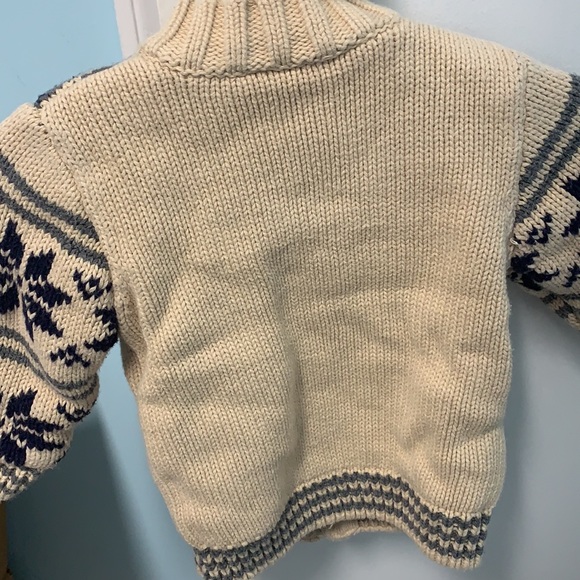 Thick knit cotton 6-12 months joe fresh sweater coat with deer - Picture 4 of 4